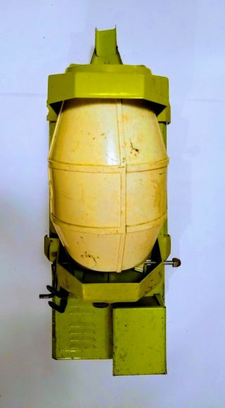 1970s Mighty Tonka Ready Mixer Cement Truck Lime Green Pressed Steel 2