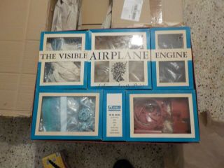 RARE Renwal The Visible Airplane Engine Model Kit 1/4 W 3 BAGS 2
