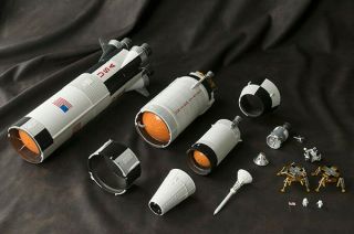 Bandai APOLLO 11 & SATURN V Rocket Launch Vehicle 1/144 1st Diecast Model w/Box 3