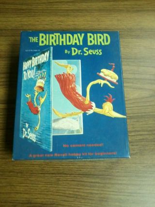 Vintage 1960 Dr.  Seuss Revell The Birthday Bird Toy Open Box Complete