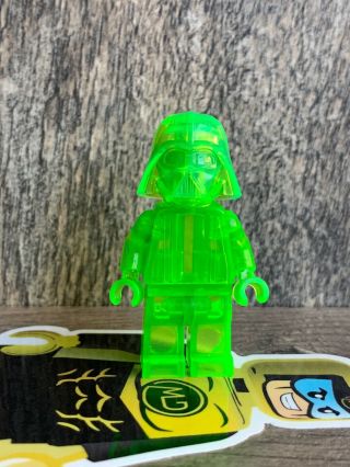 Lego Monochrome Darth Vader Minifigure Trans Neon Green Monofig 100 Authentic