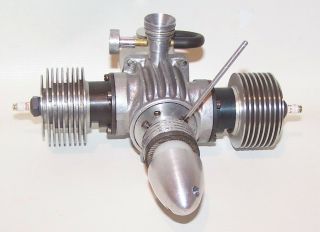 Vintage 1948 Vivell Opposed Twin.  596 Spark Ignition Model Airplane Engine