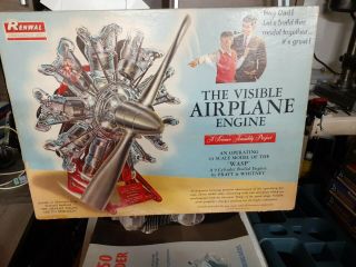 Renwal The Visible Airplane Engine Model Kit 1/4