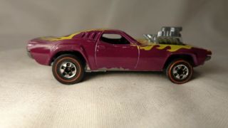 Hot Wheels Mattel Redline 1974 Purple Rodger Dodger (loose)