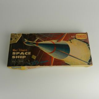 Vintage 1950s Disney Strombecker " Man In Space " Rx - 1 Space Ship.  Complete
