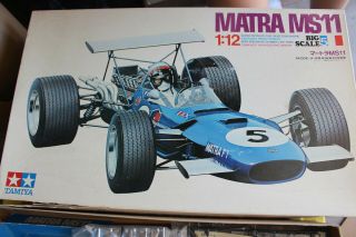 Vintage Tamiya Matra MS11 Big Scale 1:12 Motorized Racing Car Model Kit UNBUILT 2