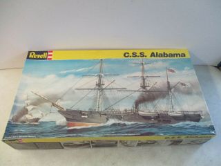 Vintage 1988 1:96 Scale C.  S.  S.  Alabama Model Kit By Revell 5621