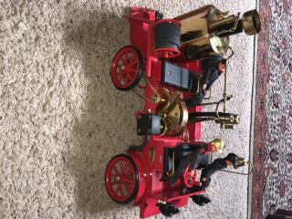 Wilesco D 305 Live Steam Engine Firetruck Fire Truck.  Including 3 Firefighters.