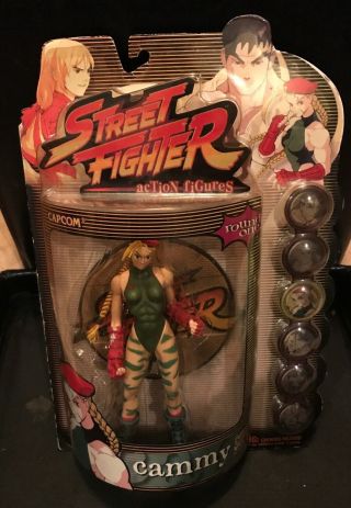 Year 1999 Capcom Street Fighter 7 " Figure Cammy Player 1 In Dark Green Outfit