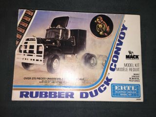 Rare Vintage Ertl Mack Rubber Duck Convoy,  Open,  Unbuilt,  Complete Kit 8036