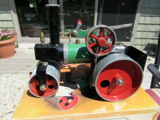 Vintage Mamod Live Steam Engine Steam Roller & Box As Found