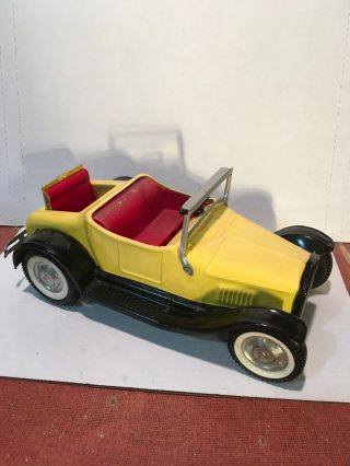 Vintage Nylint Toys Rockford Il Model T Roadster Hot Rod Metal Toy Car 1960’s