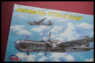 Rare Mpm 1:48 Scale Heinkel He 177 A - 5 Greif Model Kit