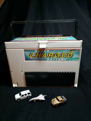 Vintage 1989 Galoob Micro Machines Secret Auto Supplies Battery Airport Playset