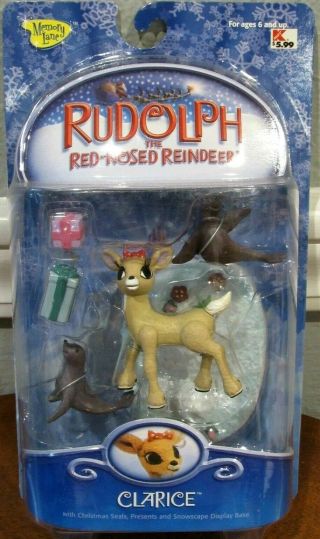 2004 Memory Lane Rudolph The Red - Nosed Reindeer " Clarice " Action Figure Moc