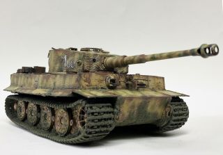 Pro Built German Tiger I tank 1/35 scale model - WW II panzer 2
