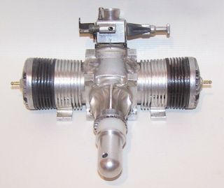 Unknown Opposed.  70??? Twin Cylinder Nitro R/c Model Airplane Engine