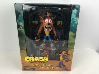 Neca Crash Bandicoot 5.  5 - Inch Crash W/ Jet Board Deluxe Action Figure