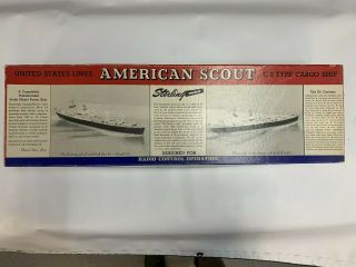 Sterling Models American Scout Wooden Ship Model For R/c