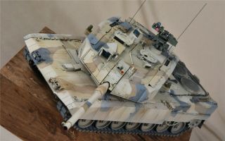 Pro - Built 1/35 Meng Modern German Mbt Tank Leopard 2 A7,  Ts042