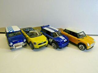 Hot Wheels & Matchbox By Mattel 4 Car Mini Set Cooper & Cooper