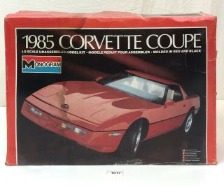 Monogram 1/8 Scale 1985 Corvette Coupe Chevrolet Car Model