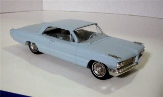 Dealer Promo Model Car - 1962 Pontiac Bonneville Ht - Kimberley Blue - Coaster