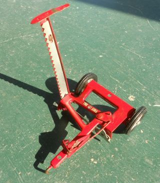 Tru Scale Ts Implement To Farm Tractor Cutter Sickle Mower Pressed Steel 1:16