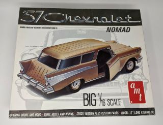 57 Chevy Nomad Wagon 1/16 Scale Plastic Model Kit Amt T843 1957 Chevrolet