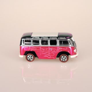Hot Wheels Rlc Hwc Vw Volkswagen Deluxe Station Wagon Bus Pink Neo Classic Ser 7