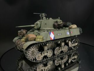 1/35 Built Afv 35053 Wwii U.  S M3a3 Stuart Light Tank French 5th Armor Div.