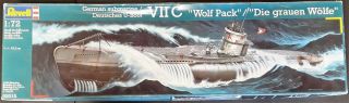 Vii C Wolf Pack U - Boat Submarine Model Die Grauen Wolfe U - Boot Ww2 7c 05015 1/72