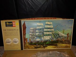 Vintage 1960 ' s 1960 Revell 1/96 The Thermopylae Clipper Ship H - 390 Model Kit,  EXC 2