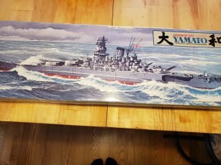 Vintage 1979 Kit Tamiya Yamato Japanese Battleship 1/350 Nib Model Kit.