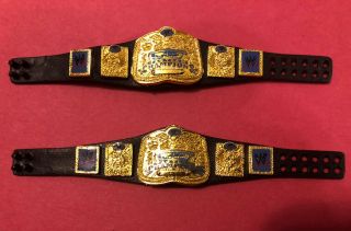 Wwe Mattel Elite Classic Smackdown Tag Team Title Belts For Action Figures