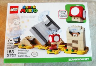 Lego Mario 40414 Monty Mole And Mushroom Expansion Set