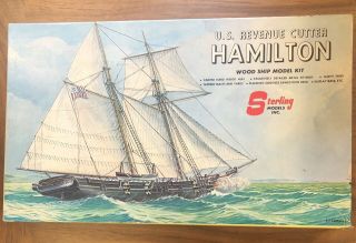 Sterling Wood Ship Model Kit U.  S.  Revenue Cutter Hamilton Scale 1 " =9 