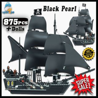 Pirates Of The Caribbean Black Pearl Building Blocks Ship Jack Sparrow 875pcs