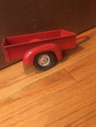 1/16 Vintage Tru - Scale Red Two Wheel Truck Or Tractor Trailer By Carter