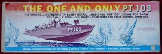 Dumas Boats Pt 109 Torpedo Boat Wooden Model Ship Kit - Cat.  1201 - 33 " Long
