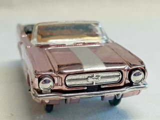 Aurora Cigar Box Diecast Mustang 6118 Pink Metallic Chromed Car Vintage 60 