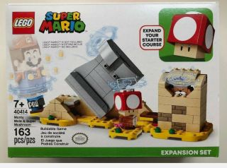 Lego 40414 Monty Mole & Mushroom Expansion Mario In Hand Ships Now