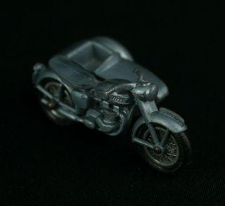 Awesome Vintage Matchbox Lesney No.  4 Triumph T110 Motorcycle & Sidecar Ex
