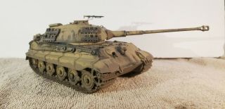 Built 1/35 King Tiger 2 German Panzer Ww 2 Tank Professionally Built