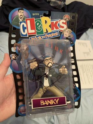Clerks Action Figures Banky Signed By Kevin Smith