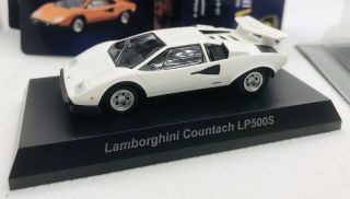 Kyosho 1/64 Lamborghini Countach Lp500s White