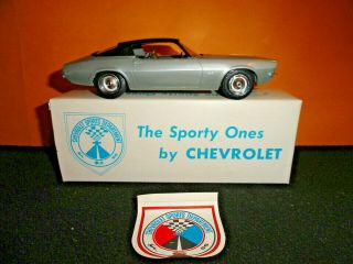 Mpc 1970 Chevy Camaro Silver Dealer Promo Model Car W/ob & Sticker Please Read