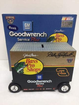 Dale Earnhardt 3 Bass Pro Shops 1998 Pit Wagon Bank 1:16 Scale Action