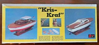 Vtg Chris Craft " Kris Kraf " Boat Sterling Model Kit B - 28 Htf