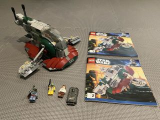 100 Complete Authentic Lego Star Wars Slave I Set (8097).  2010 Retired